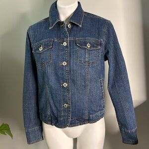 Coldwater Creek Classic Blue Denim Jacket size 8